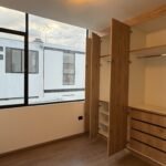 Bedroom with built-in wardrobe in the new Parkenor house
