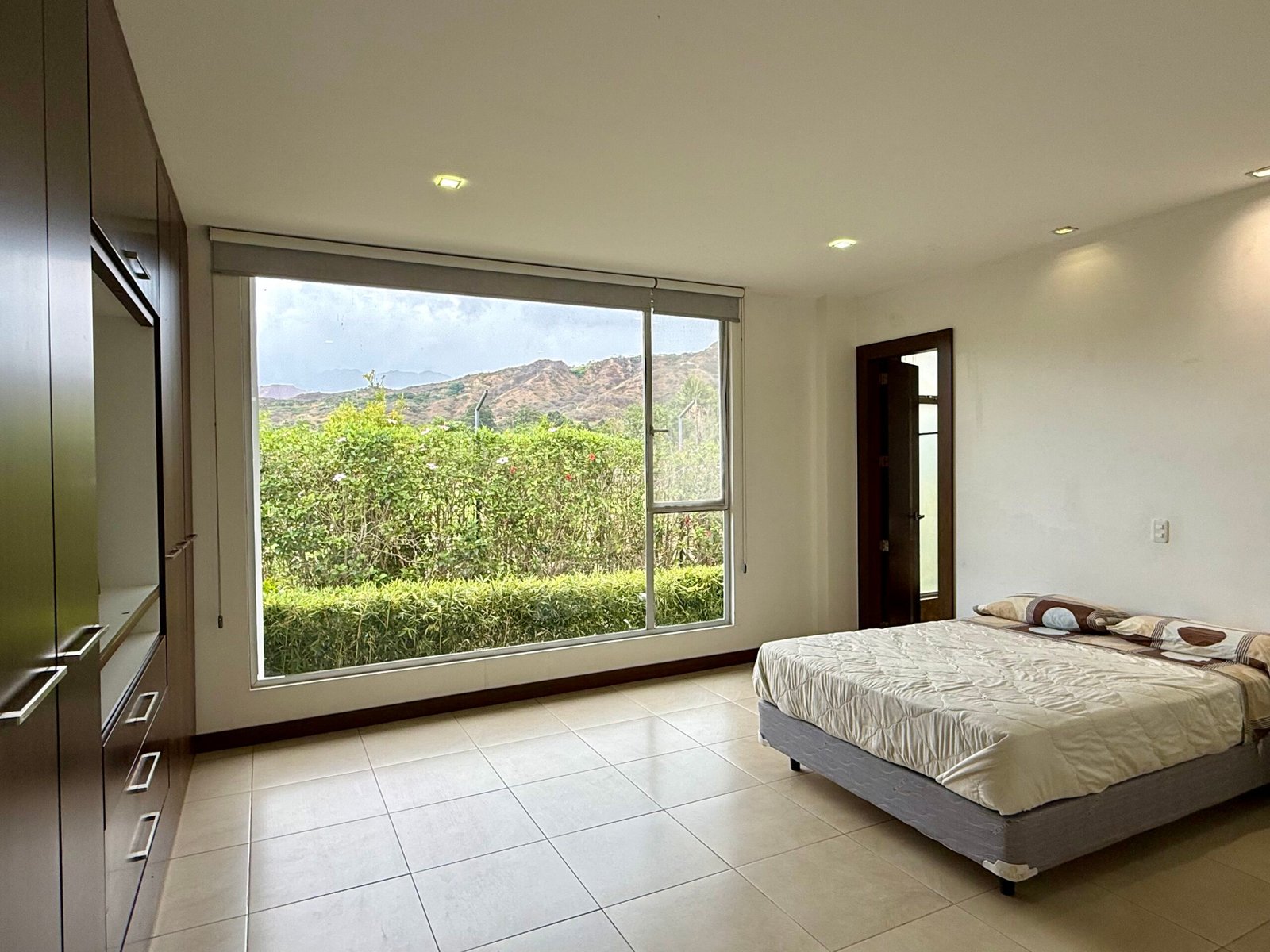Bright interior room with valley views