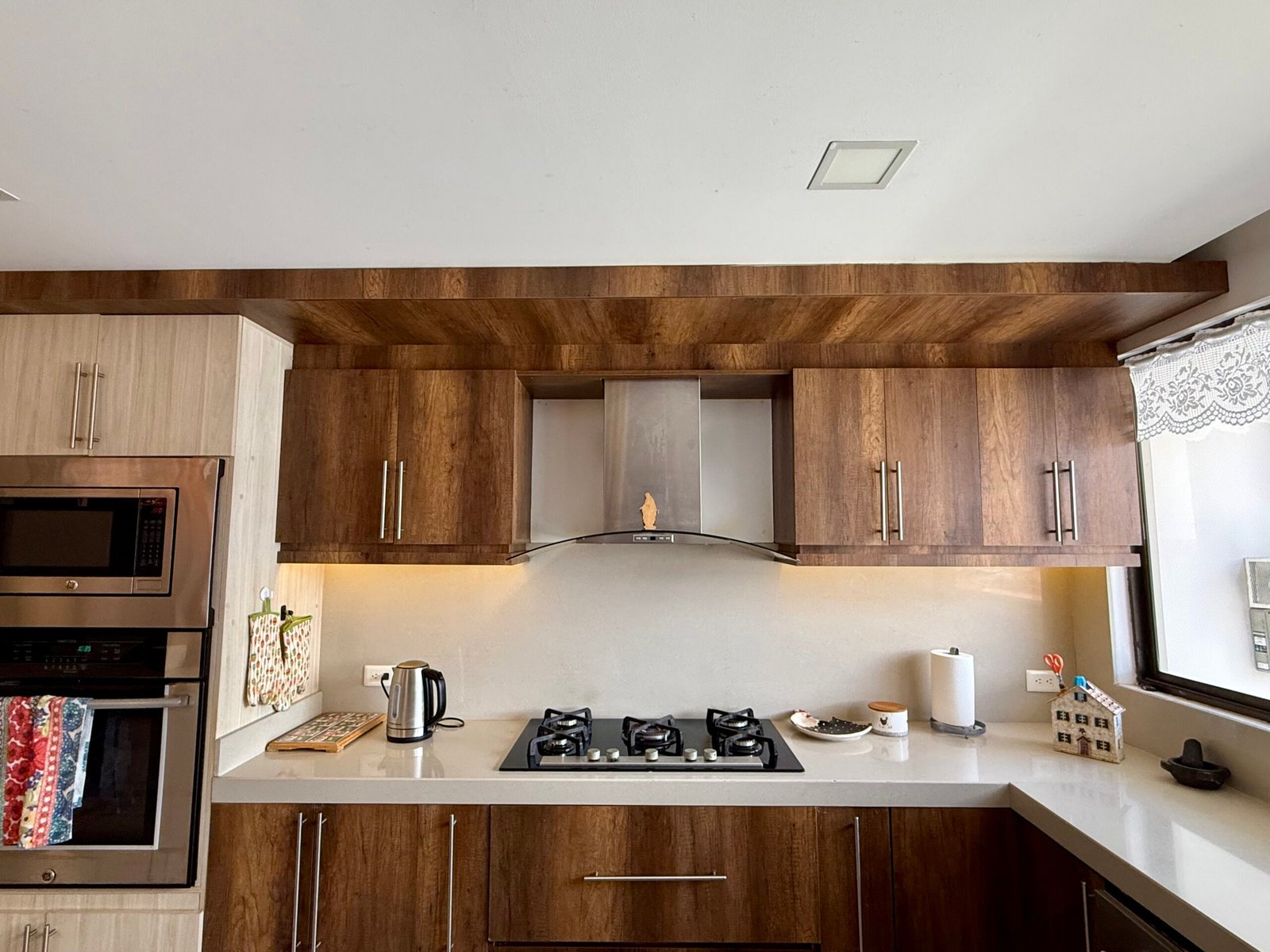 Kitchen cabinetry and preparation area