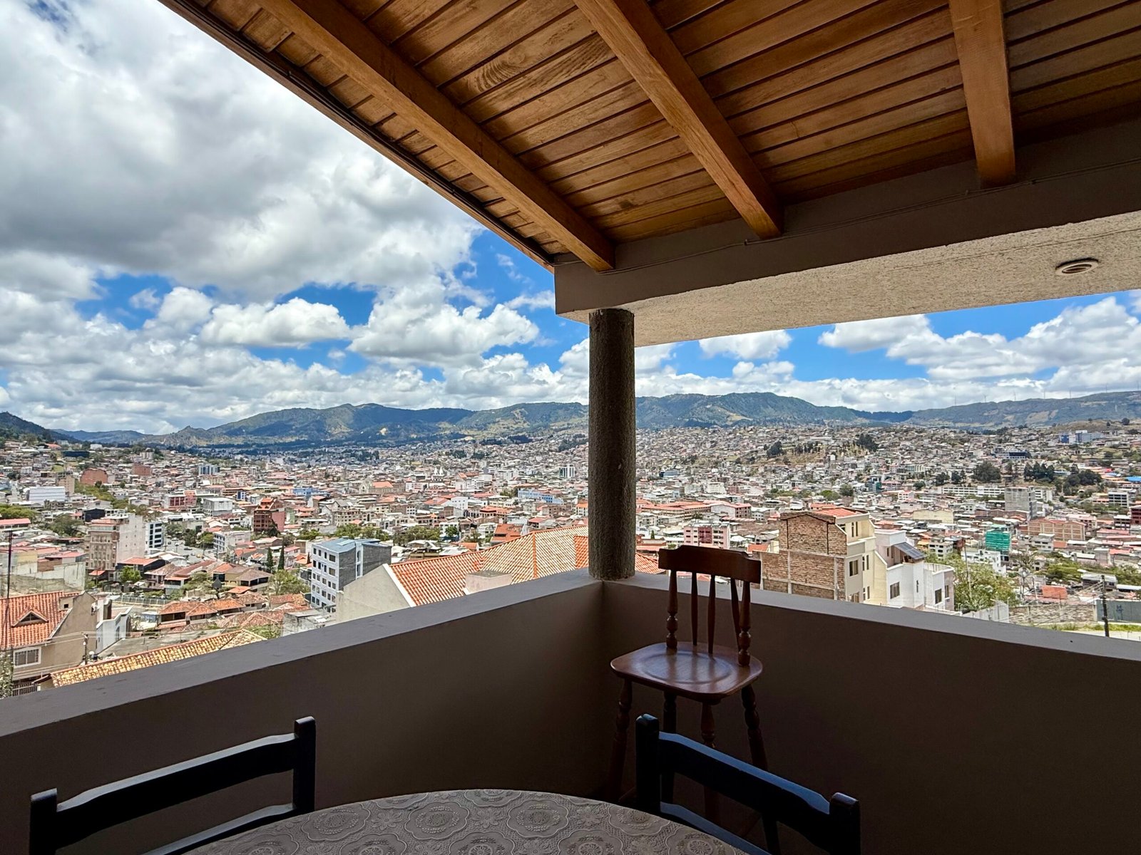 Panoramic Loja view from the independent event hall